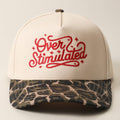 Over Stimulated Embroidered Two-Tone Trucker Hat