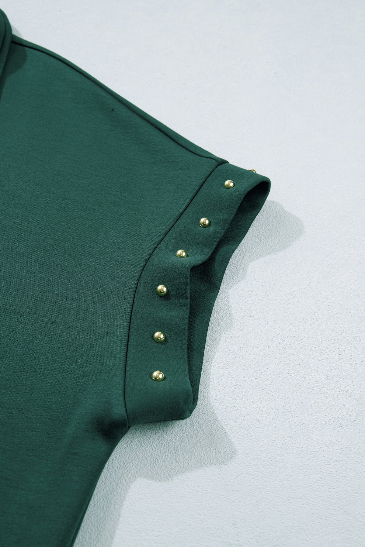 Evergreen Plus Size Glow Studded Zip up T Shirt Dress with Pockets