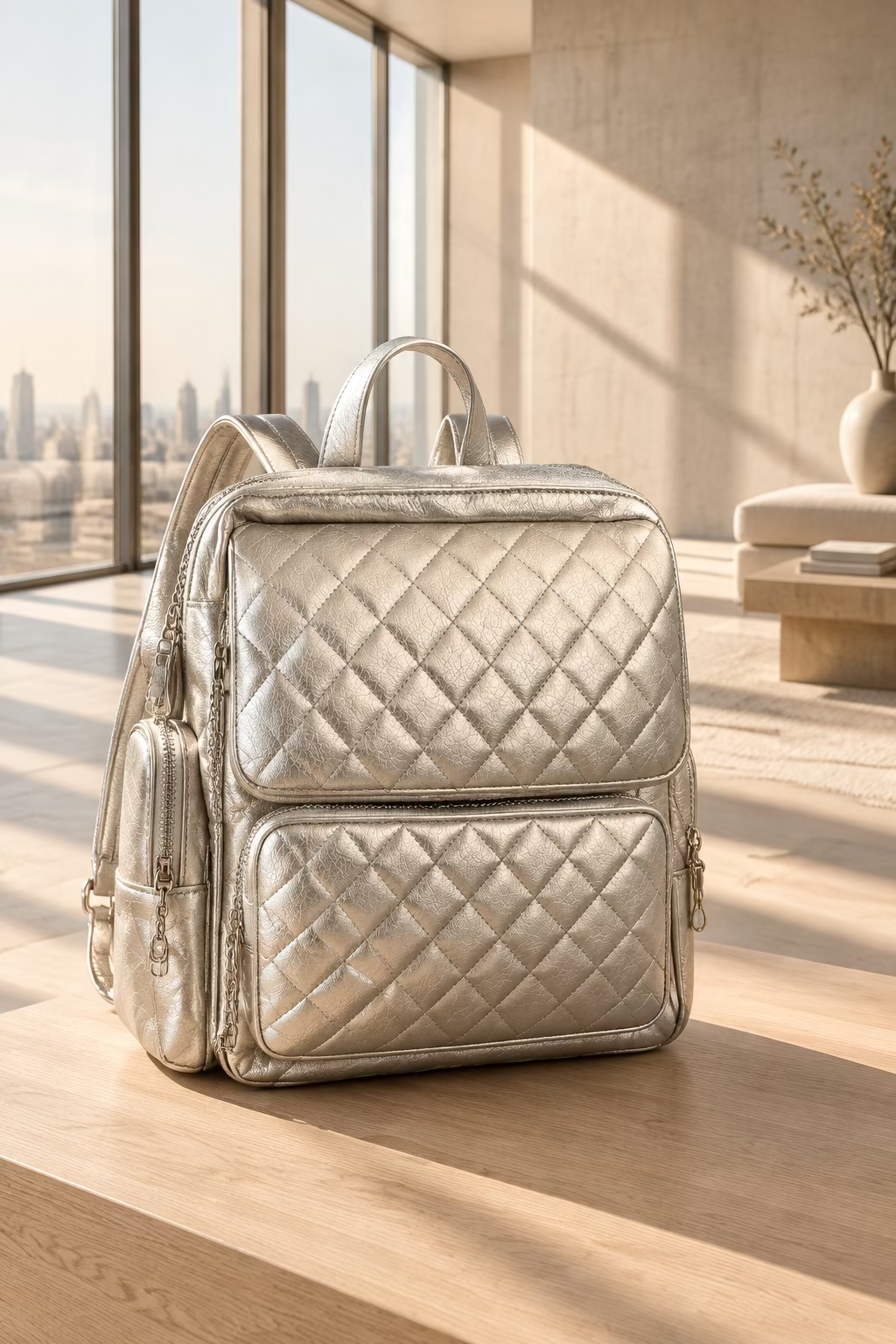 CC Metallic Backpack