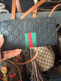 GG Black Leather wallet