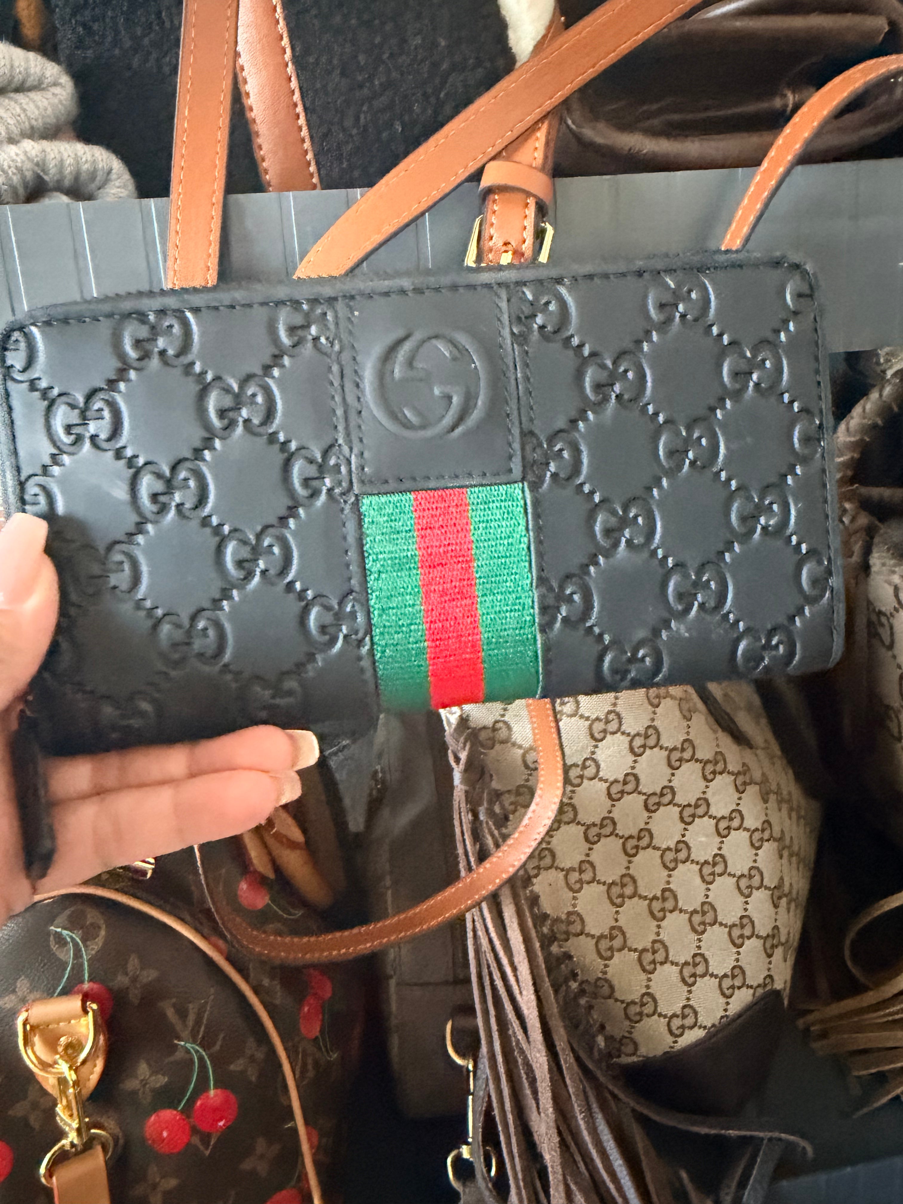 GG Black Leather wallet
