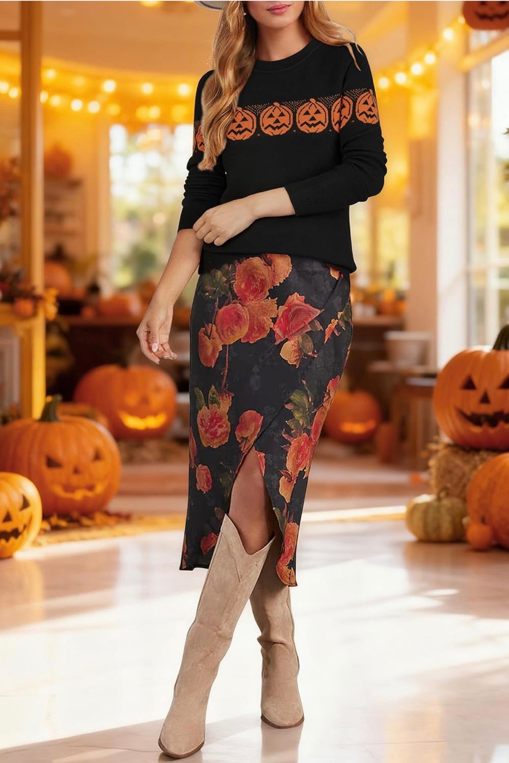 Pumpkin Spice Chic Sweater