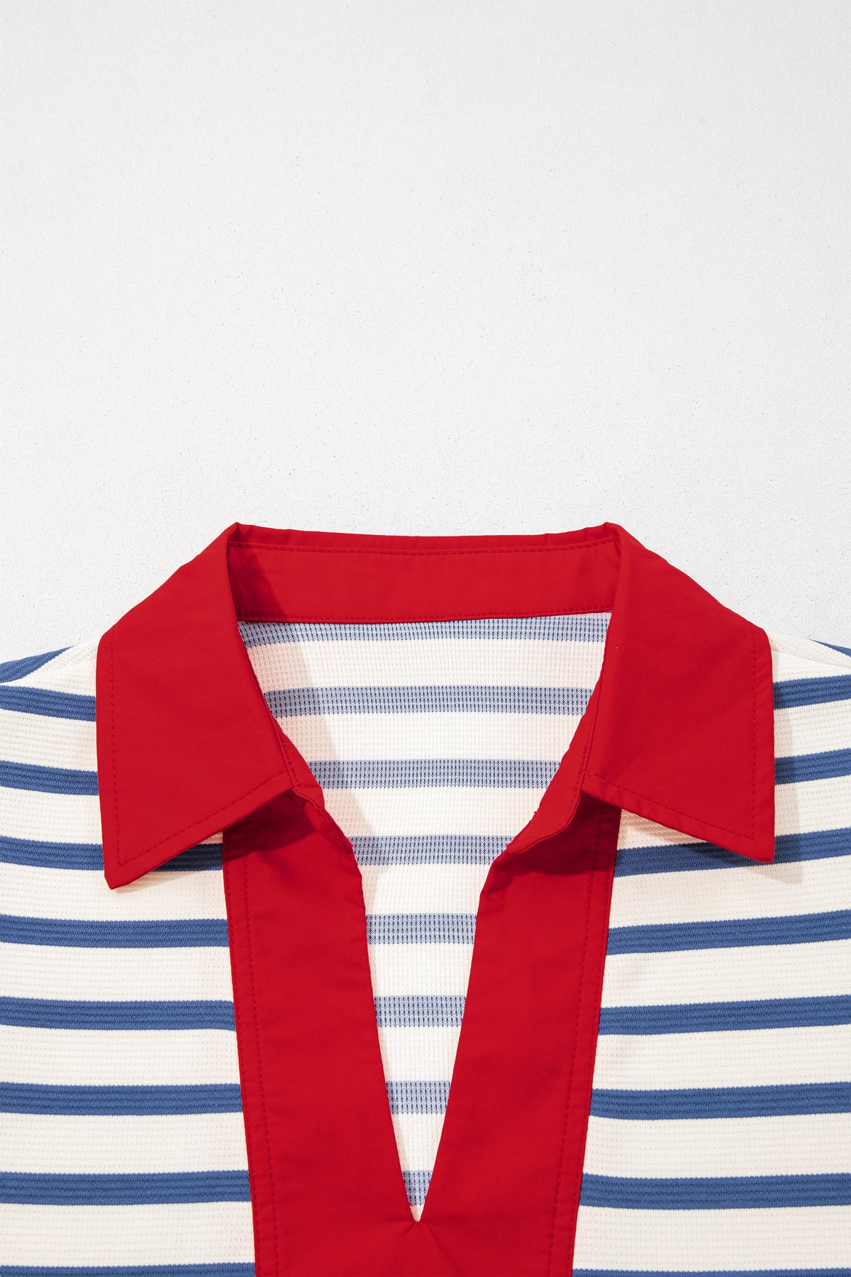Blue Stripe Puff sleeve Blouse