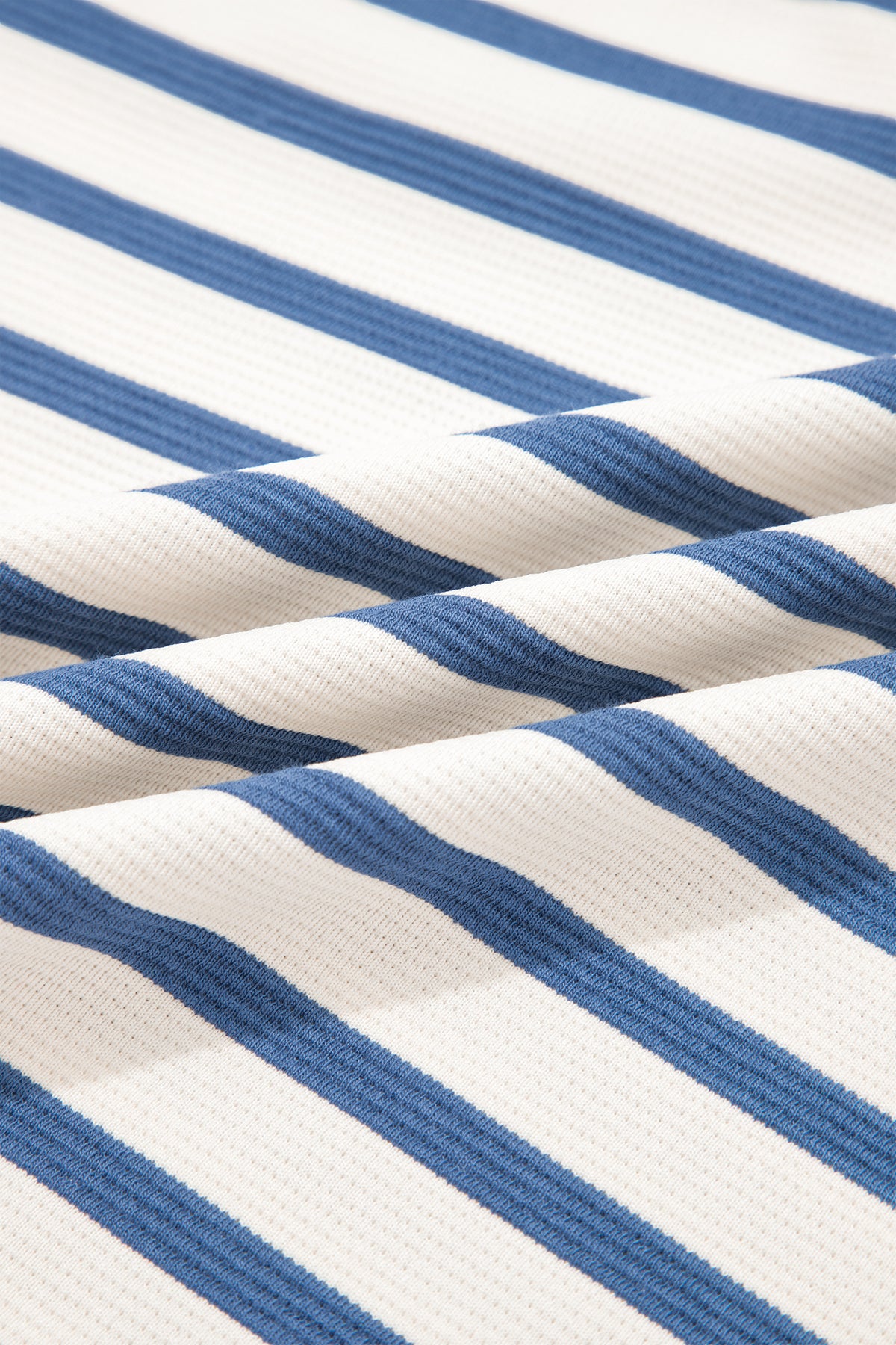 Blue Stripe Puff sleeve Blouse