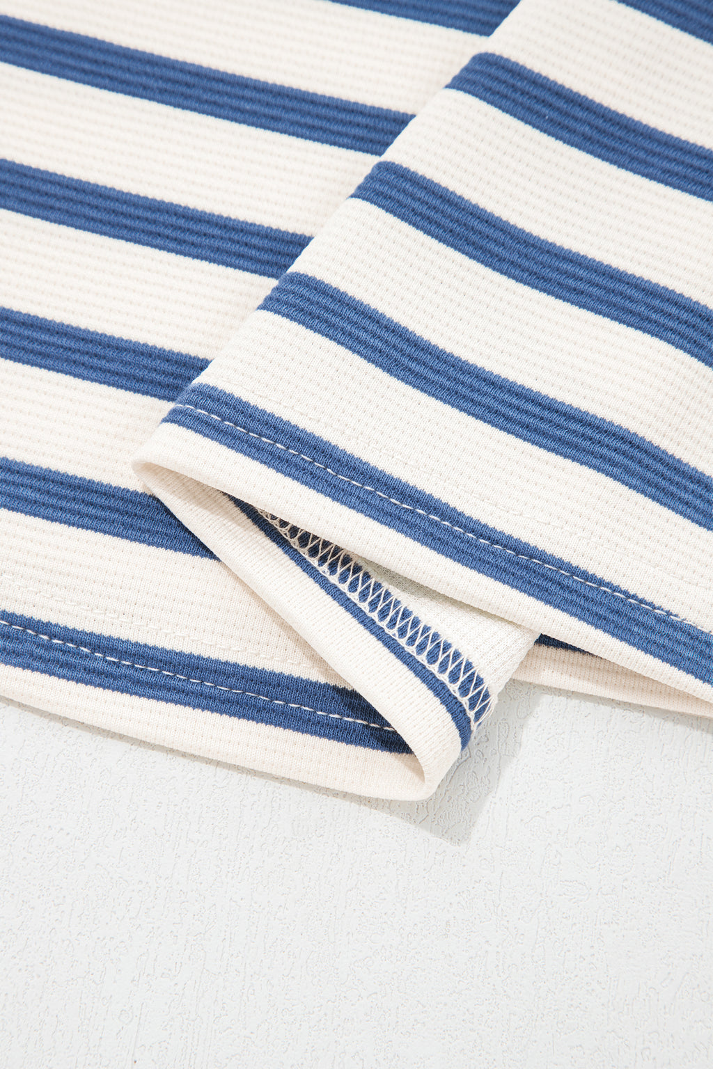 Blue Stripe Puff sleeve Blouse