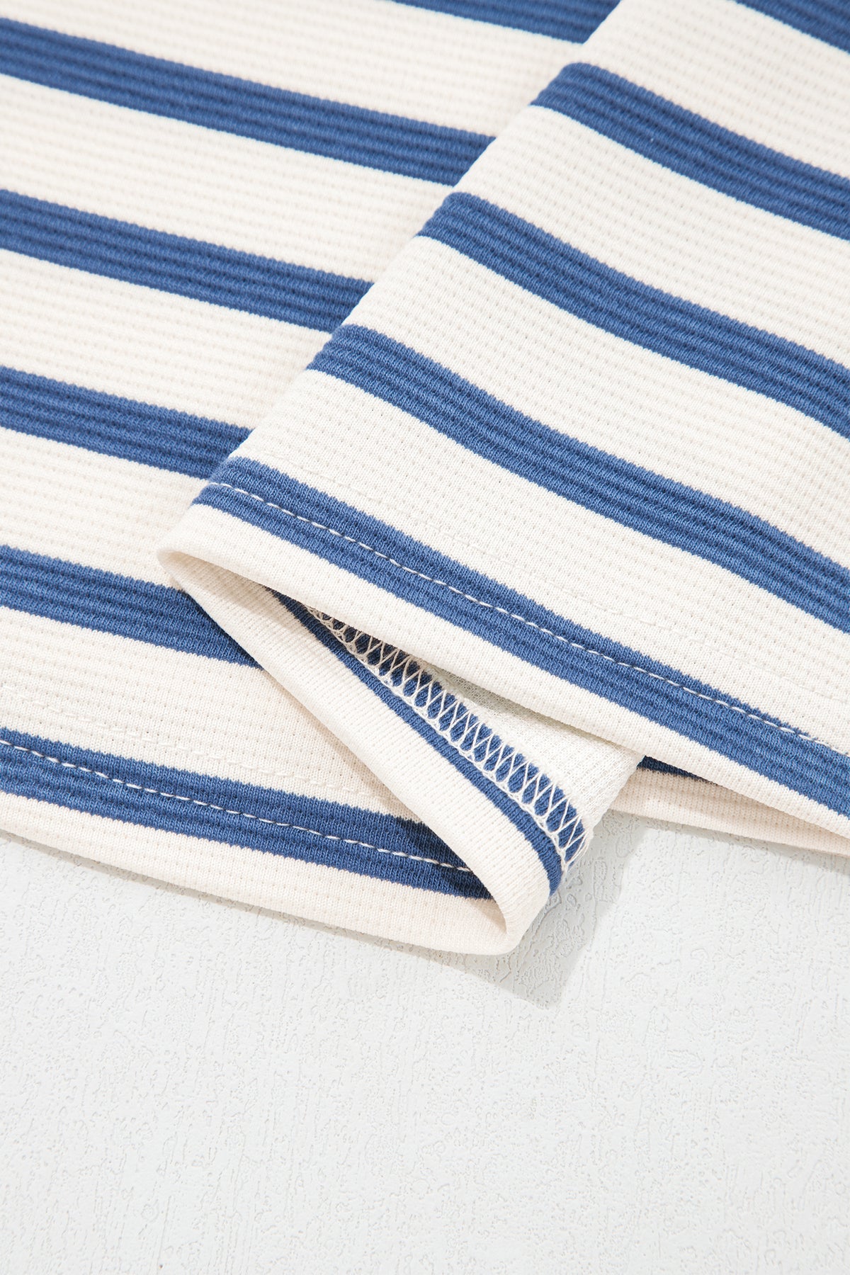 Blue Stripe Puff sleeve Blouse
