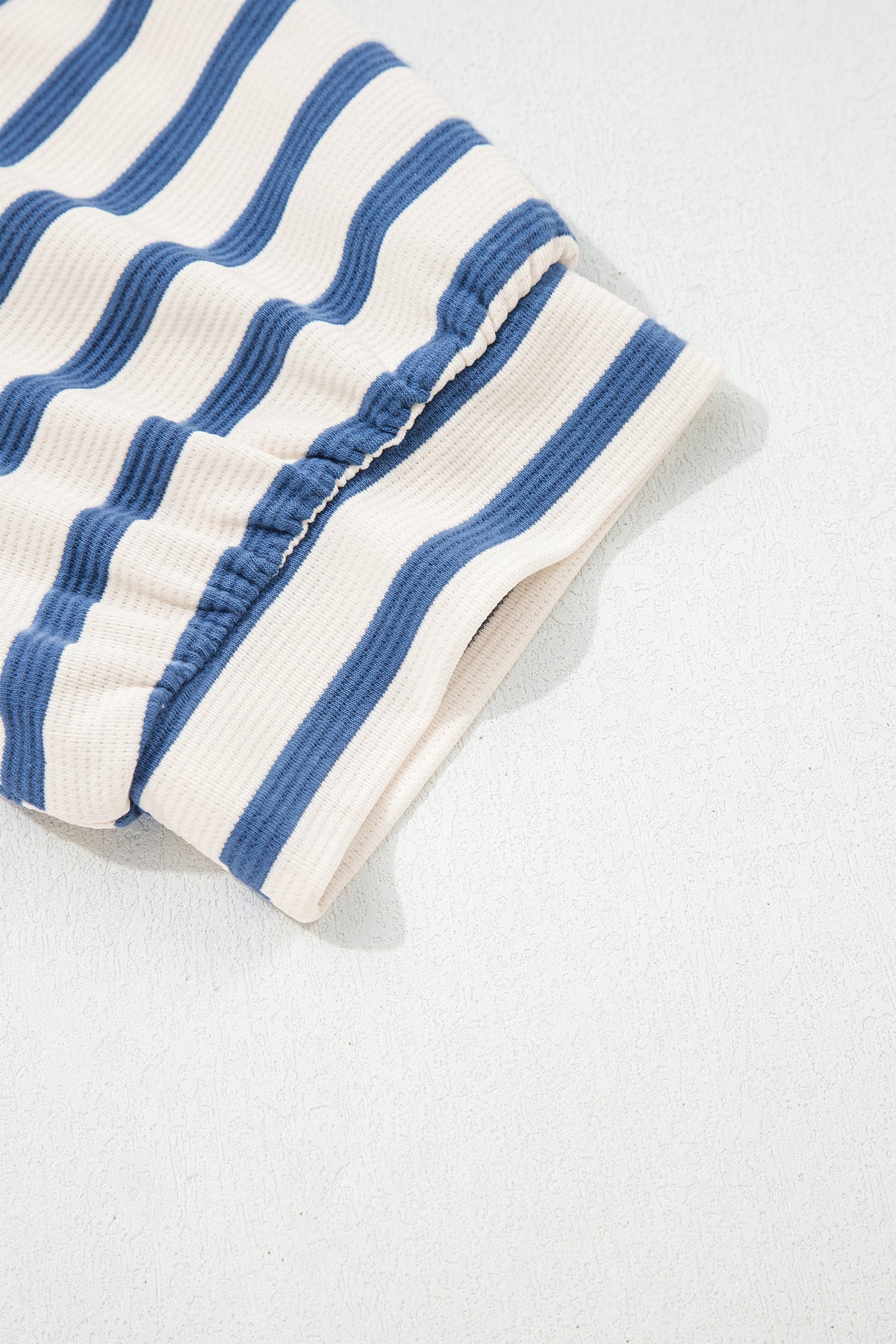 Blue Stripe Puff sleeve Blouse