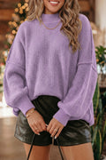 Orchid Ribbed Knit Sweater