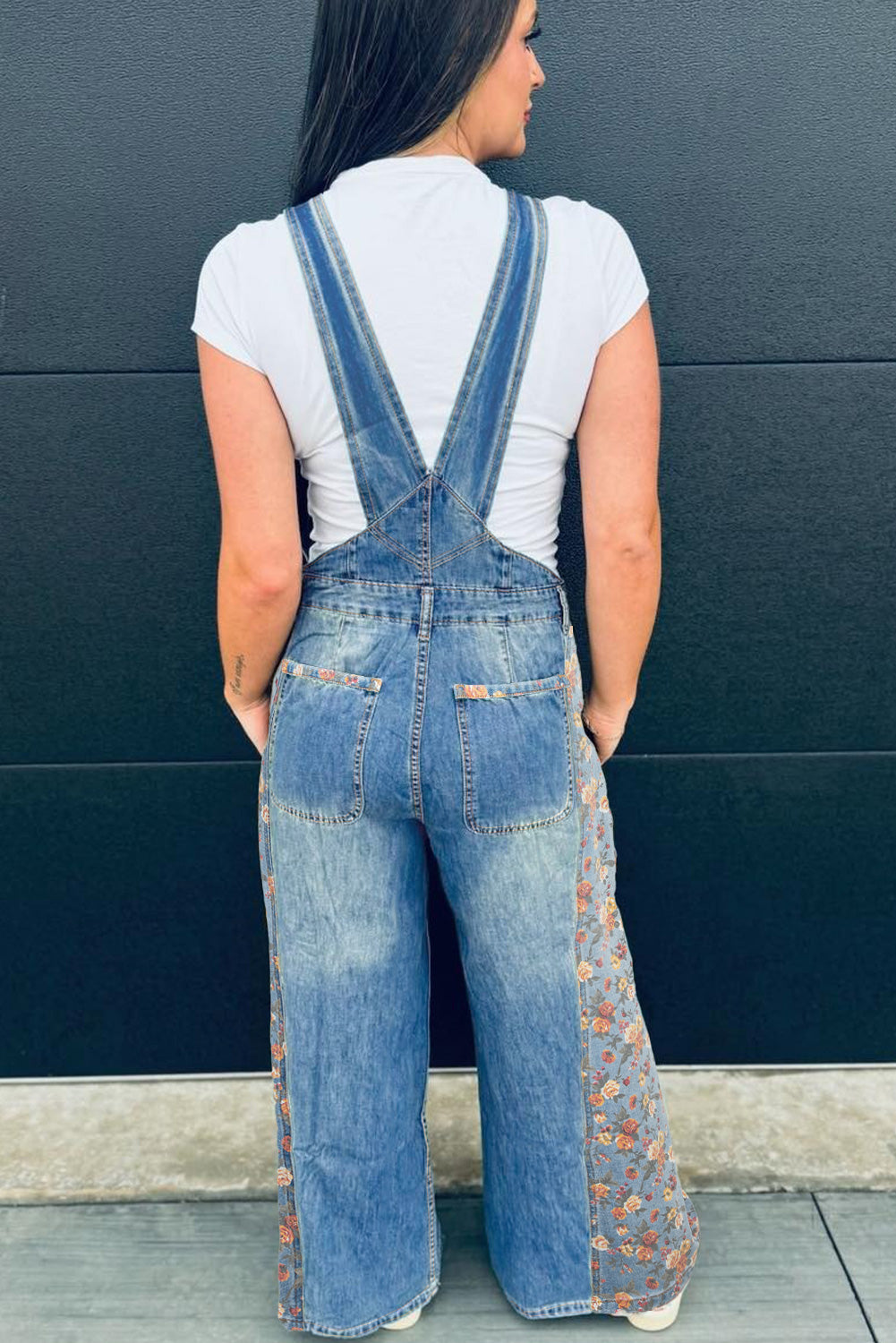 Peacock Patchwork Overalls