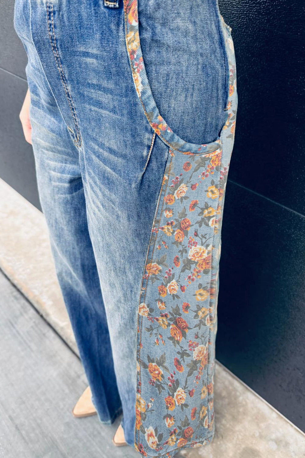 Peacock Patchwork Overalls