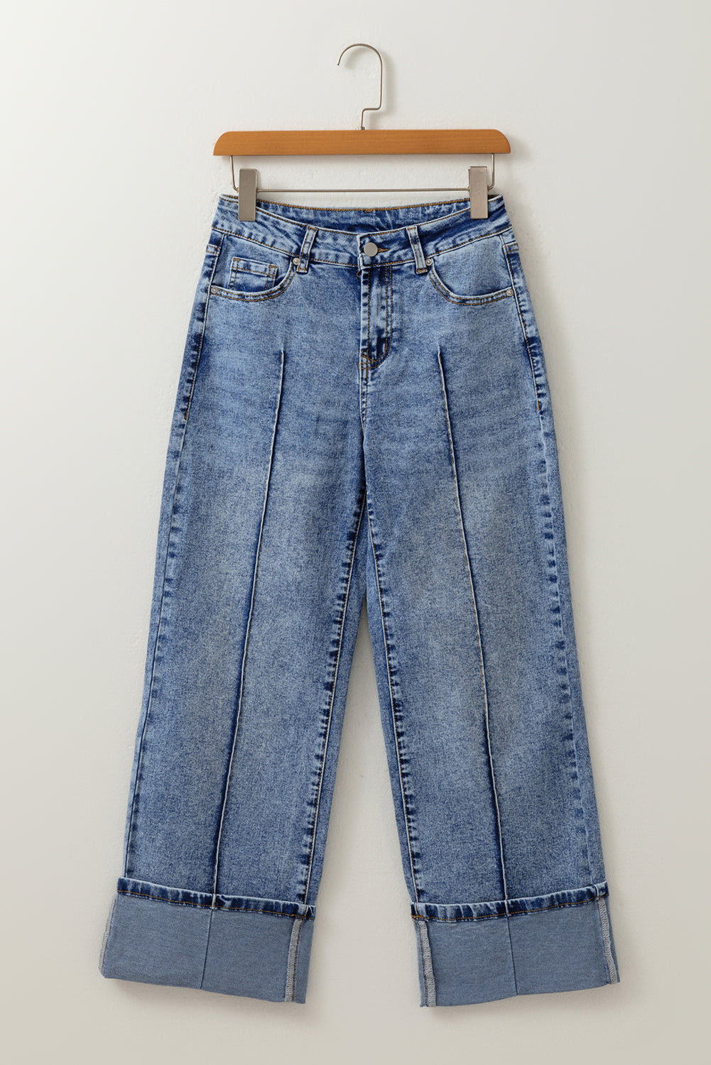 Center Seam Cuffed Jean