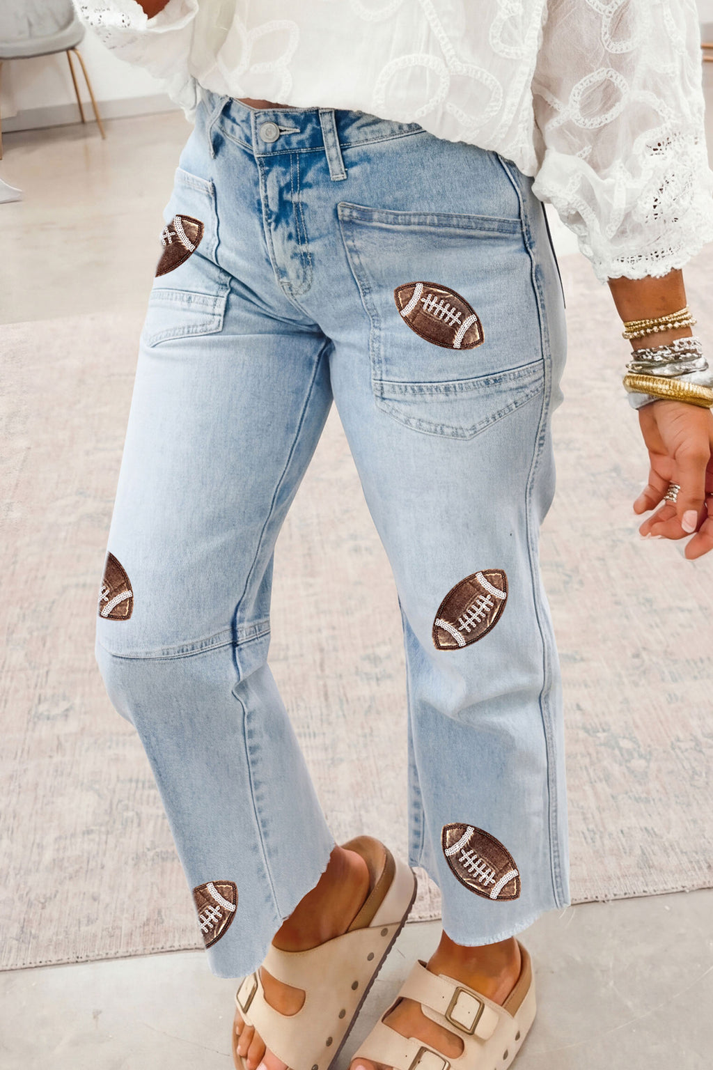 Beau Blue Football Jean