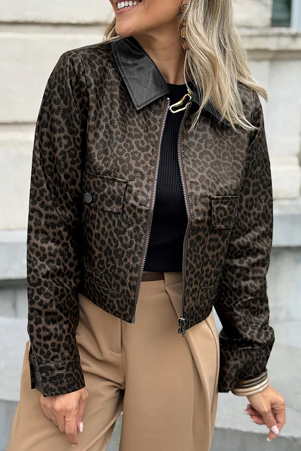 Leopard Metal Jacket