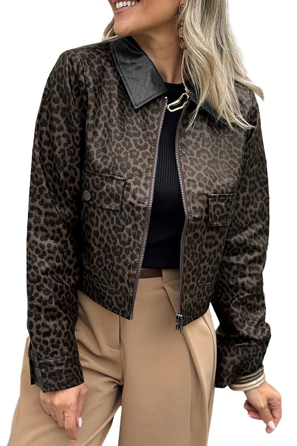 Leopard Metal Jacket