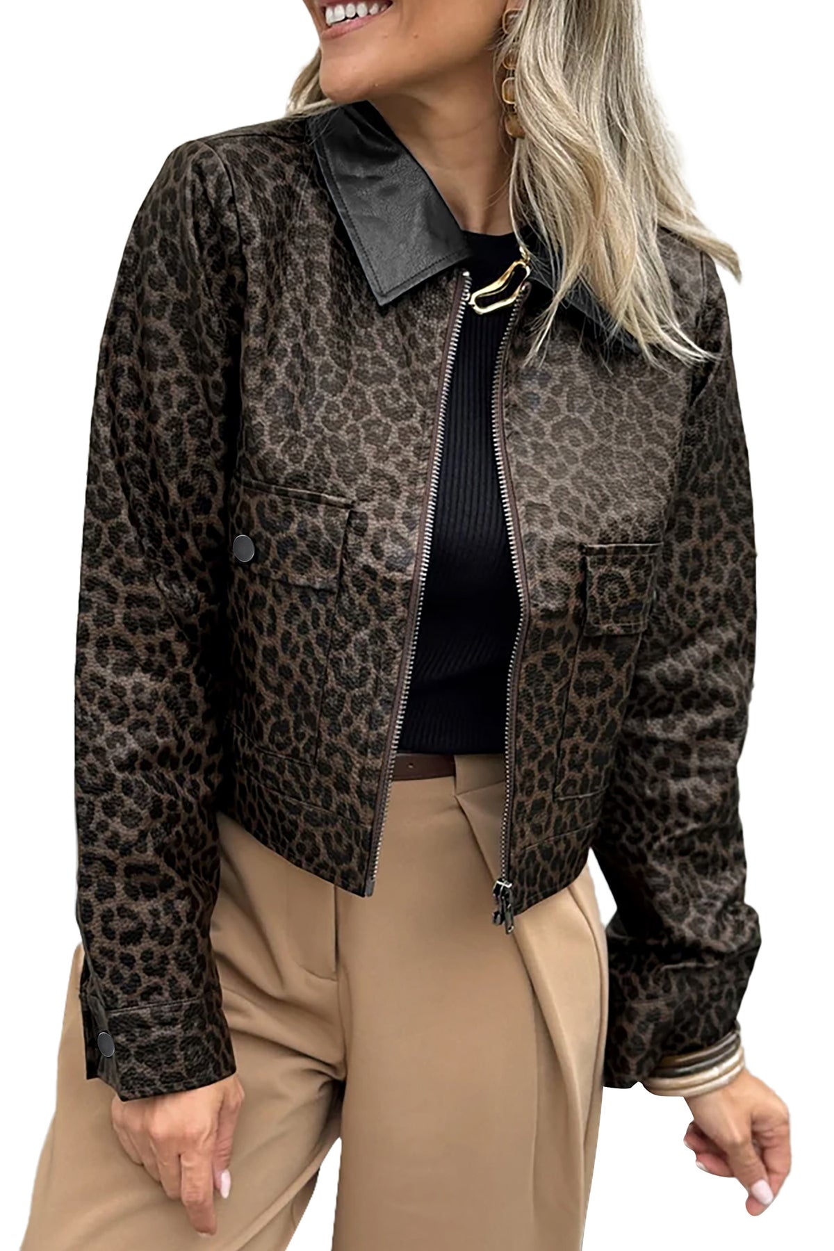 Leopard Metal Jacket