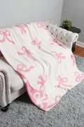 Pink Bow Cozy Blanket